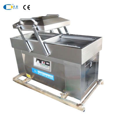 Food double chambe vacuum packing machine